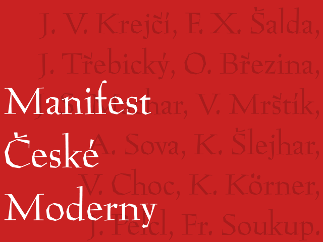 Kdo podepsal Manifest české moderny?